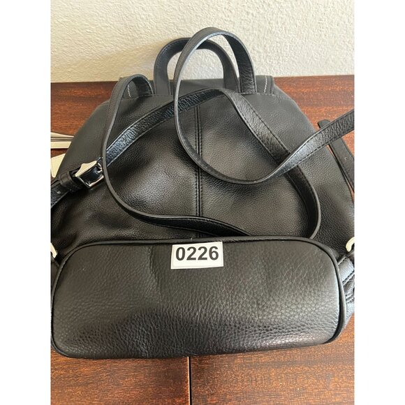 Vintage COACH  Backpack Daypack Black Leather Drawstring MiniPurse 9960 Y2K - Picture 6 of 14